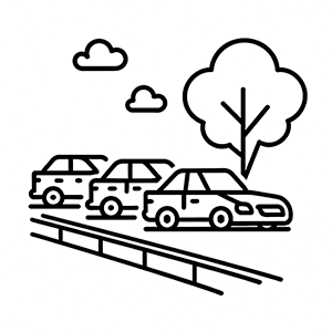 Ample On-Street Parking