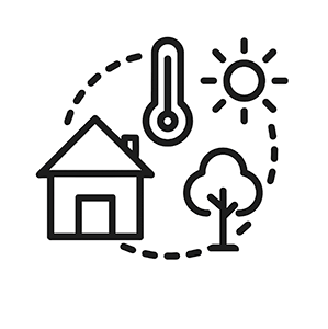State-of-the-art computer-controlled heat system using indoor/outdoor sensors to maintain balanced temps & conserve energy