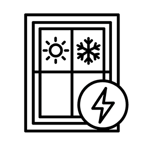 Upgraded, double-paned, energy-efficient, easy-clean windows