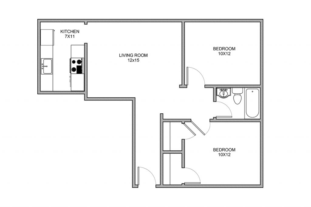 Stanton, Two Bedroom Apartment, Rochester NY